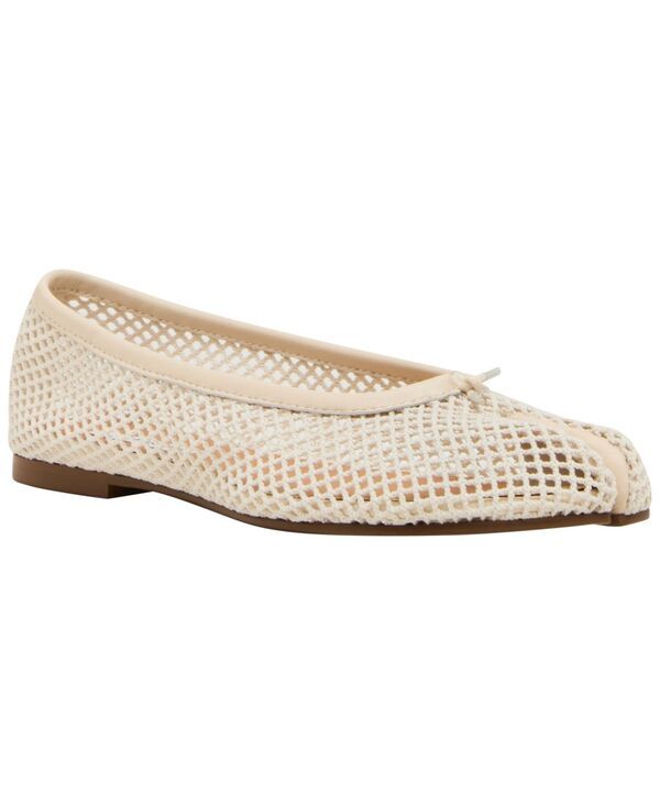 スティーブ マデン レディース シューズ パンプス Steve Madden Womens Calico SplitToe Ballet Flats Bone Mesh