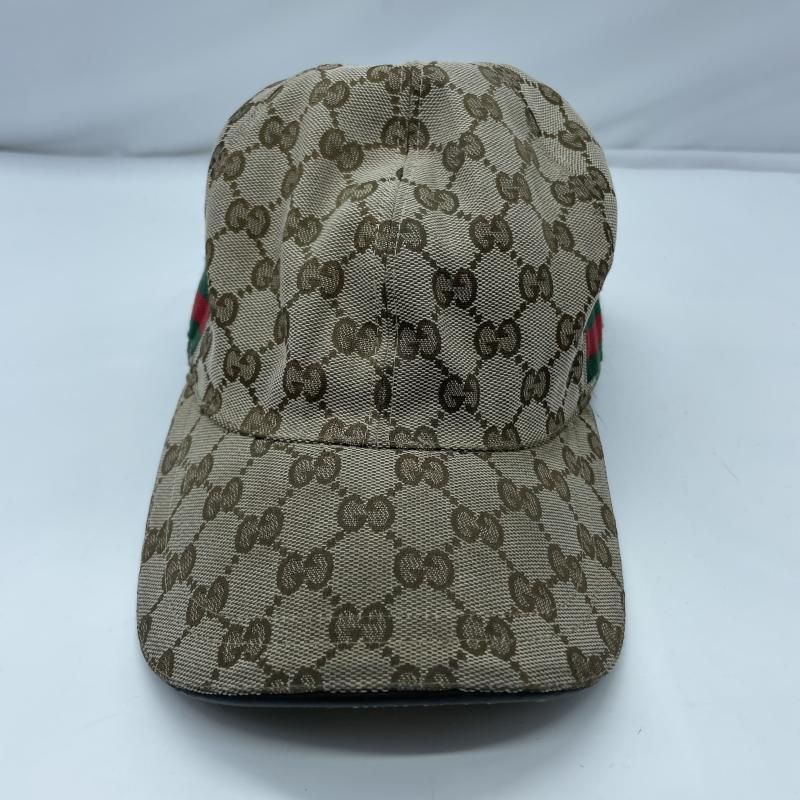 【中古】GUCCI GGキャンバス ベースボールキャップ 200035 KQWBG グッチ[19]