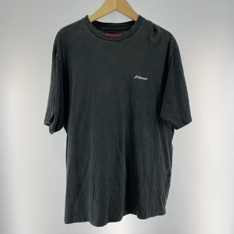 【中古】Supreme 26SS Washed S/S Top サイズM ブラック シュプリーム ウォッシュド[19]