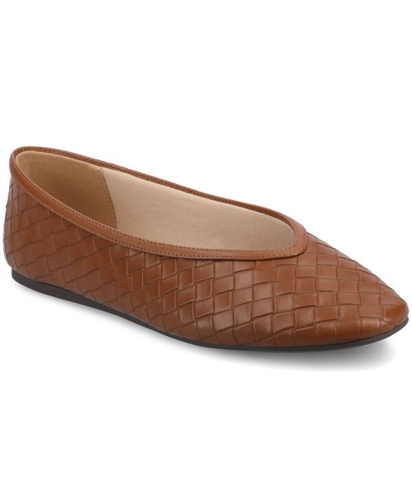 ジュルネ コレクション レディース シューズ パンプス Journee Collection Womens Fortune Ballet Flats Tan Woven タン 13,286円