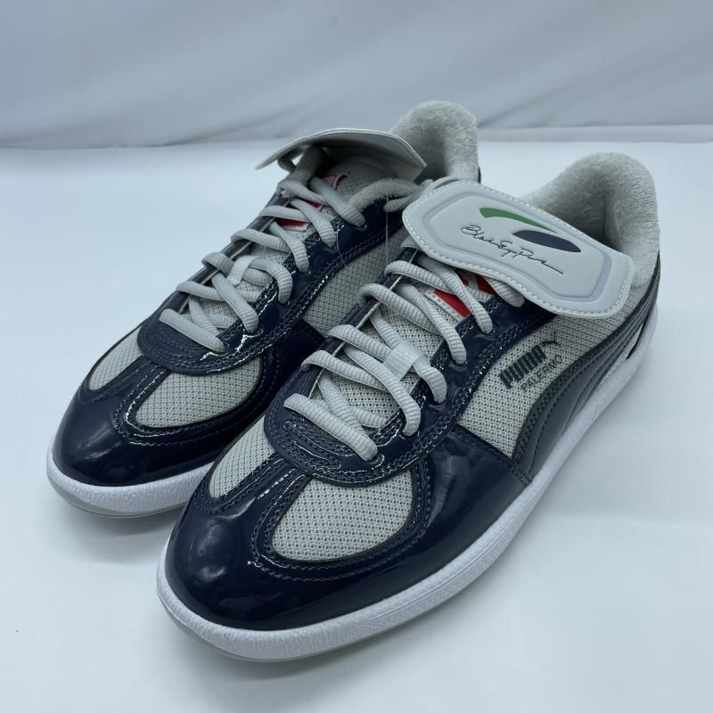 【中古】PUMA × BlackEyePatch PALERMO PREMIUM SKATE BEP ネイビー×グレー 40604201 サイズ27.5cm プーマ ブラックアイパッチ[19]