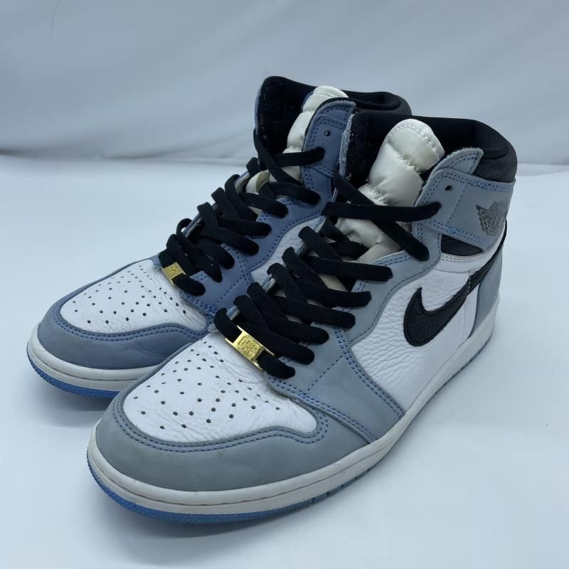【中古】NIKE AIR JORDAN 1 RETRO HIGH OG UNIVERSITY BLUE 27.5cm 555088-134 ナイキ エアジョーダン[19]