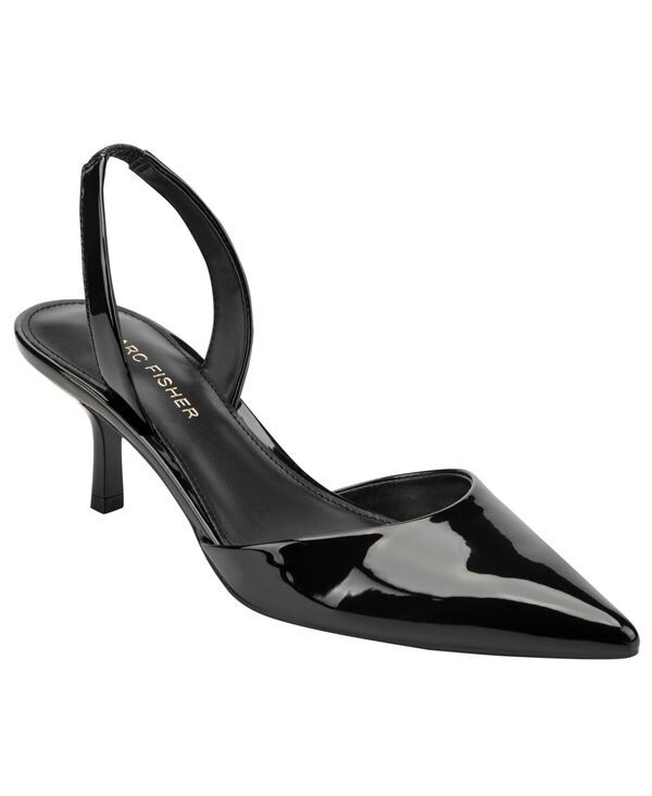 マークフィッシャー レディース シューズ パンプス ヒール Marc Fisher Womens Iced Slingbackitten Heel Pumps Black Patent ブラック