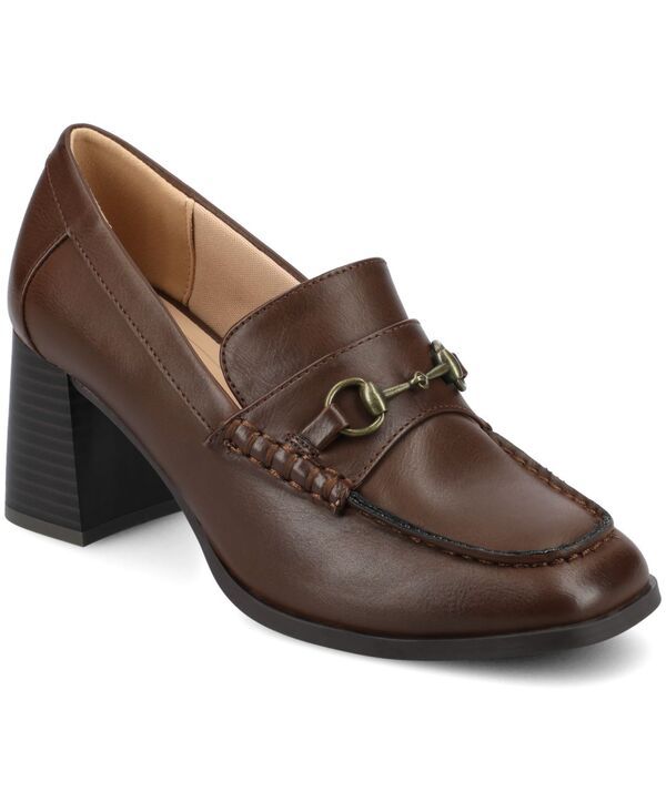 ジュルネ コレクション レディース シューズ パンプス Journee Collection Womens Aisha Square Toe Pumps Chocolate チョコレート