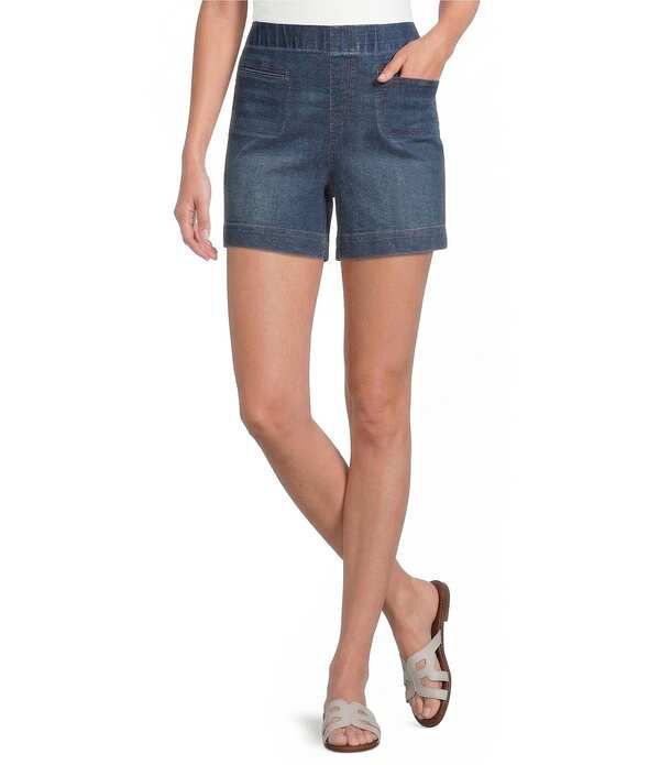 ウエストバウンド レディース ボトムス ハーフパンツ・ショーツ ショートパンツ Westbound High Rise Pull On Shorts Medium Blue Indigo インディゴ