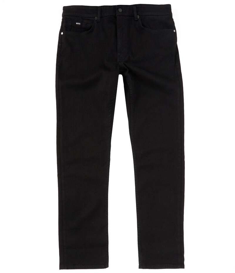 ヒューゴボス メンズ ボトムス デニムパンツ スリムフィット ジーンズ Hugo Boss BOSS Slim Fit Delaware Stretch Jeans Black ブラック