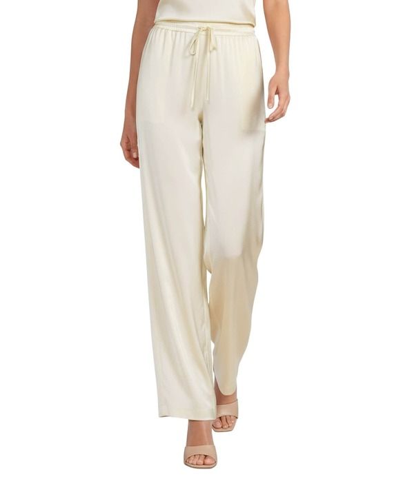 アントニオ メラーニ レディース ボトムス カジュアルパンツ サテン Antonio Melani Carson Satin Drawstring Pants Butter