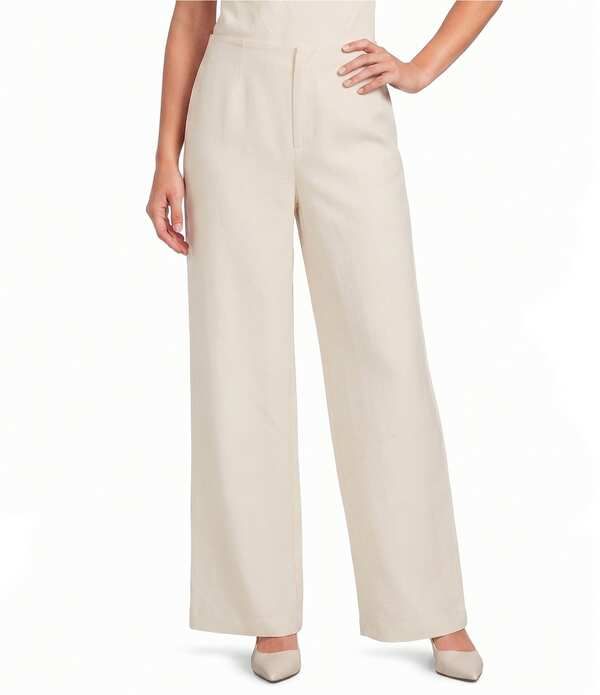 ジャンビニ レディース ボトムス カジュアルパンツ リネン Gianni Bini Micha Coordinating Linen Pants Ecru エクリュ