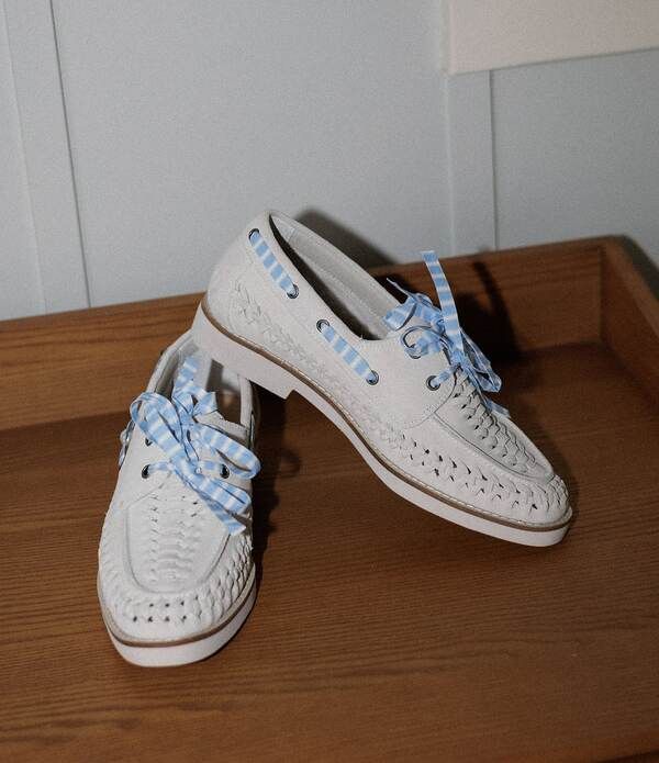 ジャンビニ レディース シューズ スエード Gianni Bini x Cyd Morris The Nantucket Suede Woven Boat Shoesunset Beige ベージュ