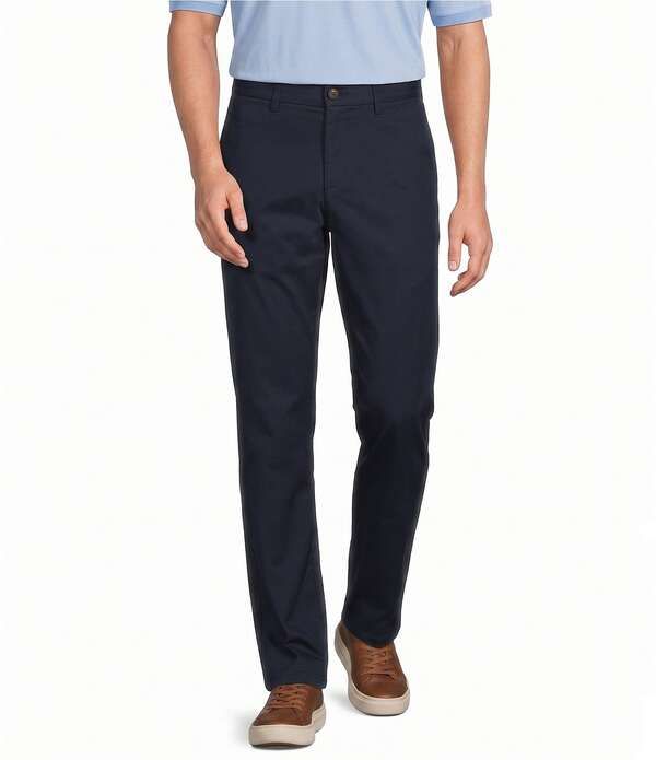 ラウンドトゥリーアンドヨーク メンズ ボトムス カジュアルパンツ Roundtree Yorke Straight Fit Solid Twill Pants Dark Navy ネイビー