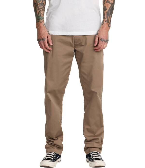 ルーカ メンズ ボトムス カジュアルパンツ RVCA The Weekend Stretch Straight Fit Pants Darkhaki カーキ