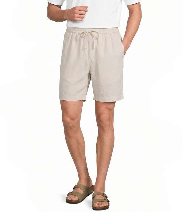 カリビアン メンズ ボトムス ハーフパンツ・ショーツ ショートパンツ Caribbean Solid 7 Inseam Shorts Natural