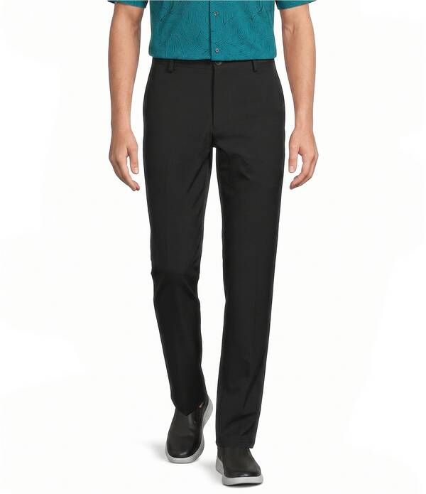 ラウンドトゥリーアンドヨーク メンズ ボトムス カジュアルパンツ Roundtree Yorke Performance Straight Fit Flat Front Pants Caviar Bl