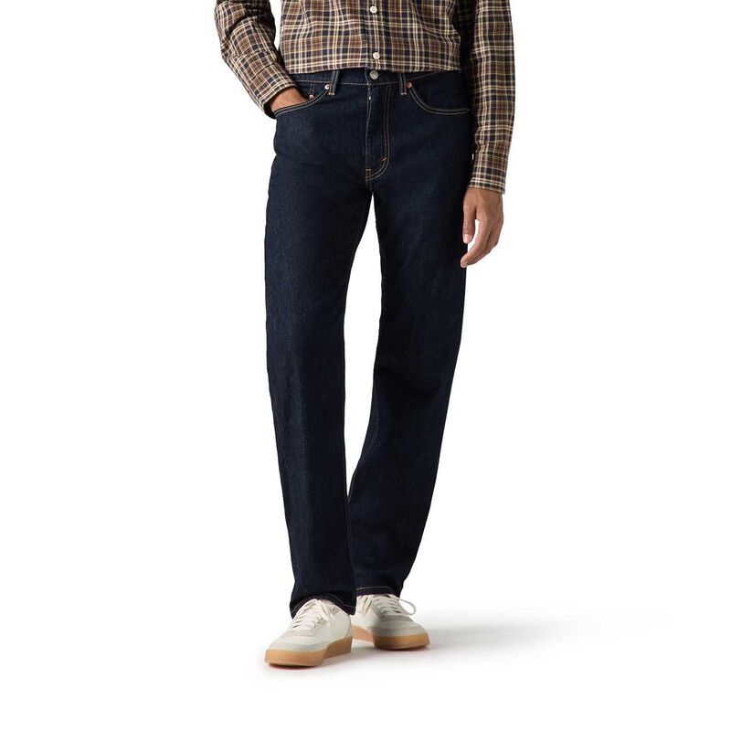 リーバイス レディース ボトムス デニムパンツ レギュラーフィット ジーンズ Mens Levis 505 Regular Fit Stretch Jeans Just A Rinse