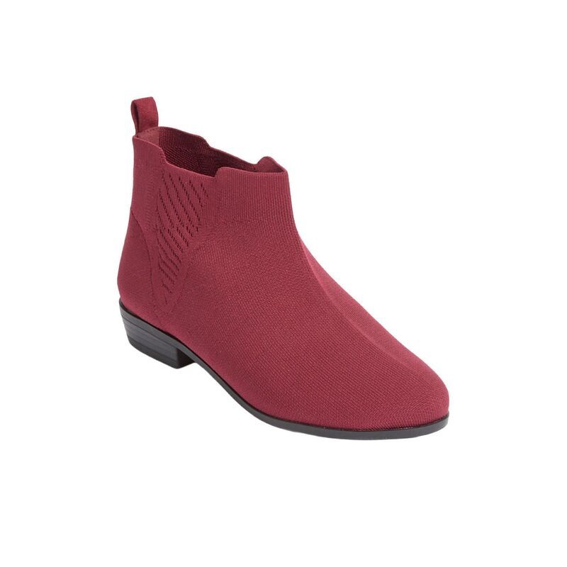 コンフォートビュー レディース シューズ ブーツ・レインブーツ Comfortviewomens The Aspyn Bootie Burgundy バーガンディ