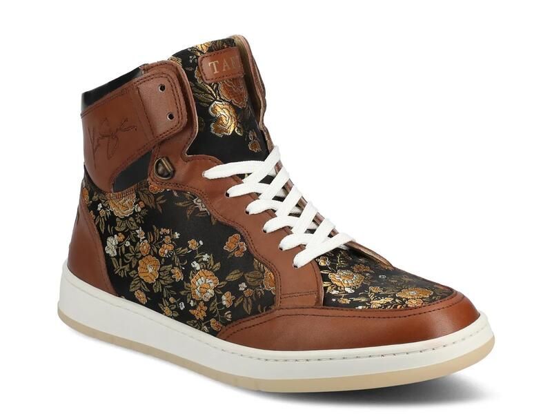 タフト メンズ シューズ スニーカー TAFTRapido HighTop Sneaker Tan Floral Print タン