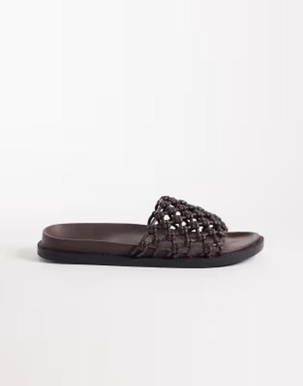 セクウェル メンズ シューズ サンダル SEQWL Kidman woven slides BROWN ブラウン 13,460円
