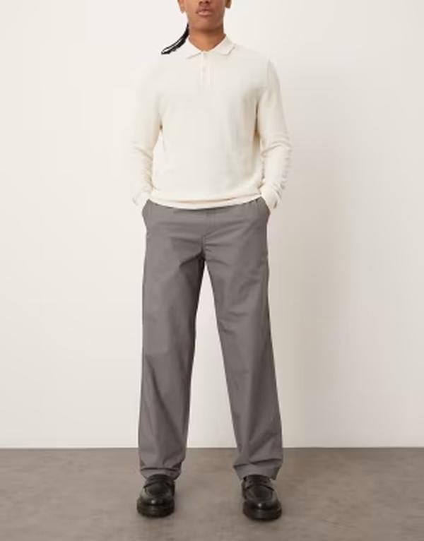 アルケット メンズ ボトムス カジュアルパンツ ARKET lightweight pull on pants Mole Gray グレー