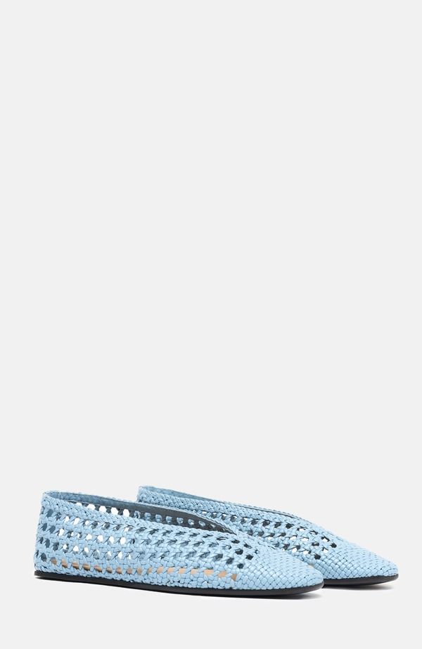 スカロッソ レディース シューズ サンダル SCAROSSO Ella Ballerinas Light Blue Calf ブルー
