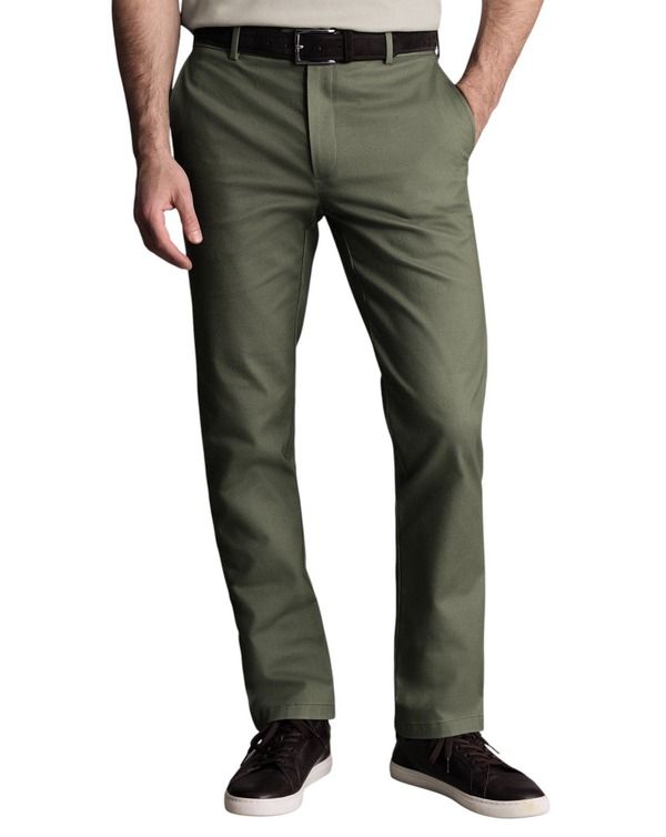 チャールズティリット メンズ ボトムス カジュアルパンツ Charles Tyrwhitt Ultimate NonIron Chinos Light Green グリーン