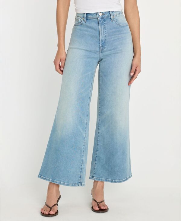グッドアメリカン レディース ボトムス デニムパンツ クロップド ジーンズ Good American Womensoftech Good Waist Palazzo Cropped Jeans Bl
