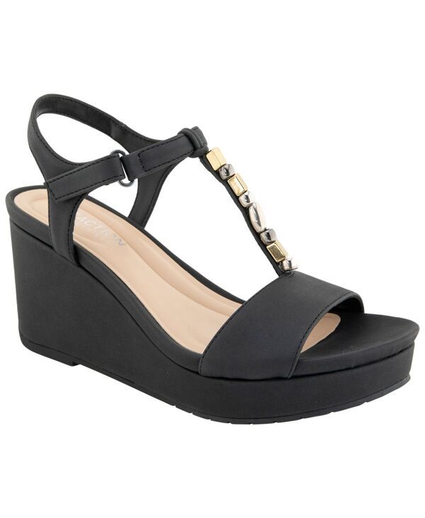 ケネスコール レディース シューズ サンダル Kenneth Cole Reaction Womens Cabo Wedge Sandals Black ブラック