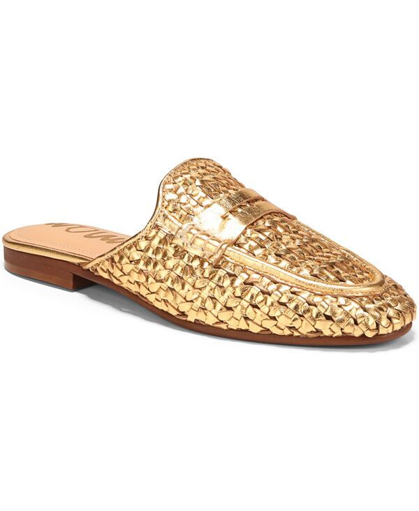サムエデルマン レディース シューズ スリッポン・ローファー Sam Edelman Womens Tullie SlipOn Mule Loafers Amber Gold アンバー