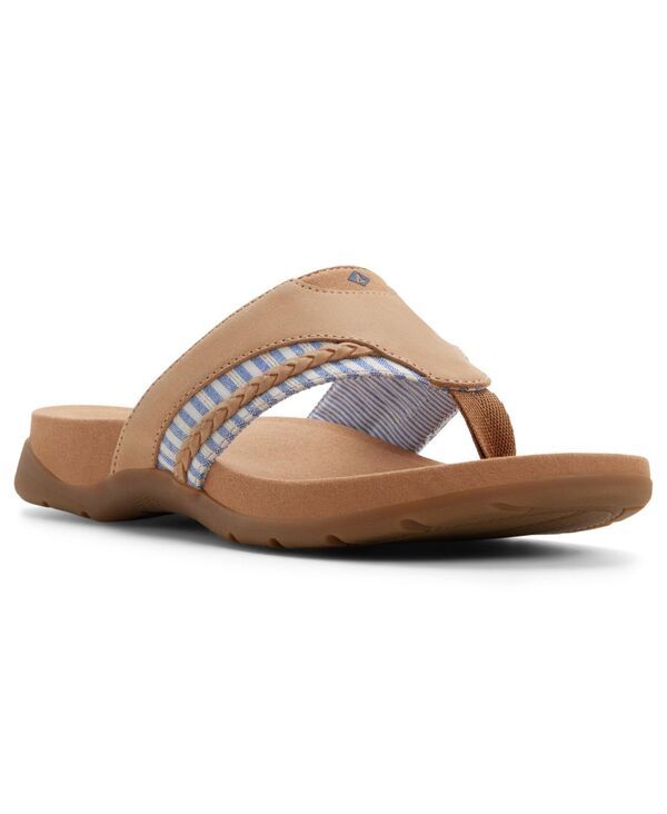 スペリー レディース シューズ スリッポン・ローファー サンダル Sperry Womens Dalia Fish Round Toe SlipOn Sandals Tan タン