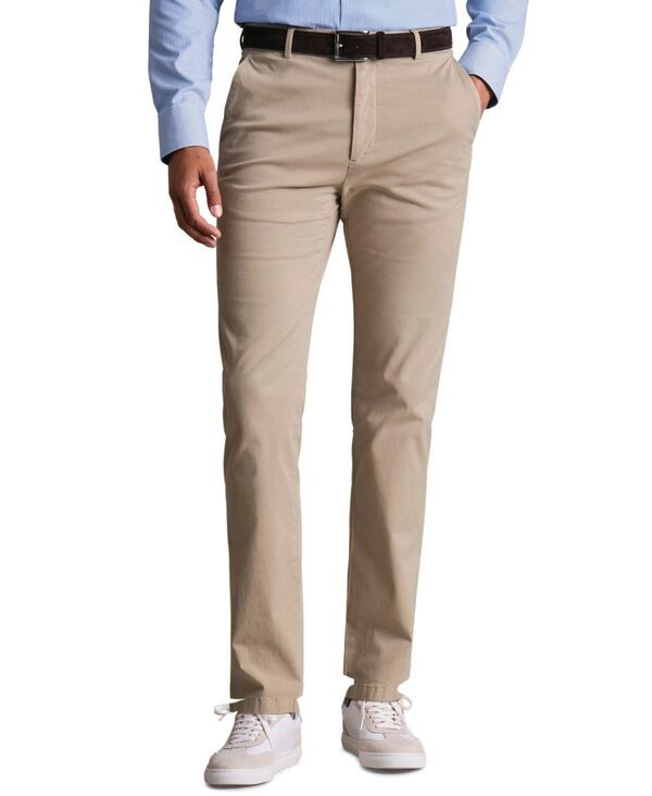 チャールズティリット メンズ ボトムス カジュアルパンツ Charles Tyrwhitt Mens Tan SlimFit Washed Chino Pants Tan タン