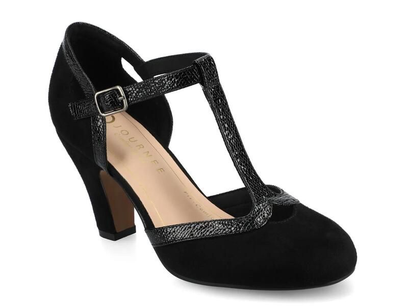 ジャーニー レディース シューズ パンプス JourneeOlina Pump Black Suede ブラック