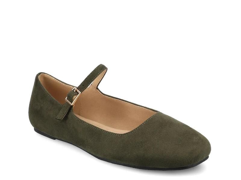ジャーニー レディース シューズ パンプス JourneeCarrie Mary Jane Flat Dark Green グリーン