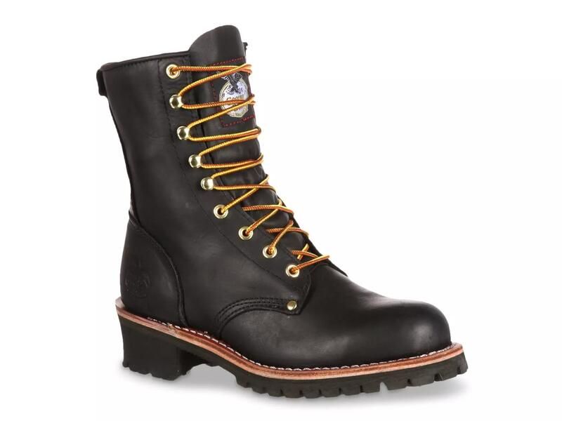 ジョージブーツ メンズ シューズ ブーツ・レインブーツ Georgia BootLogger Work Boot Black ブラック