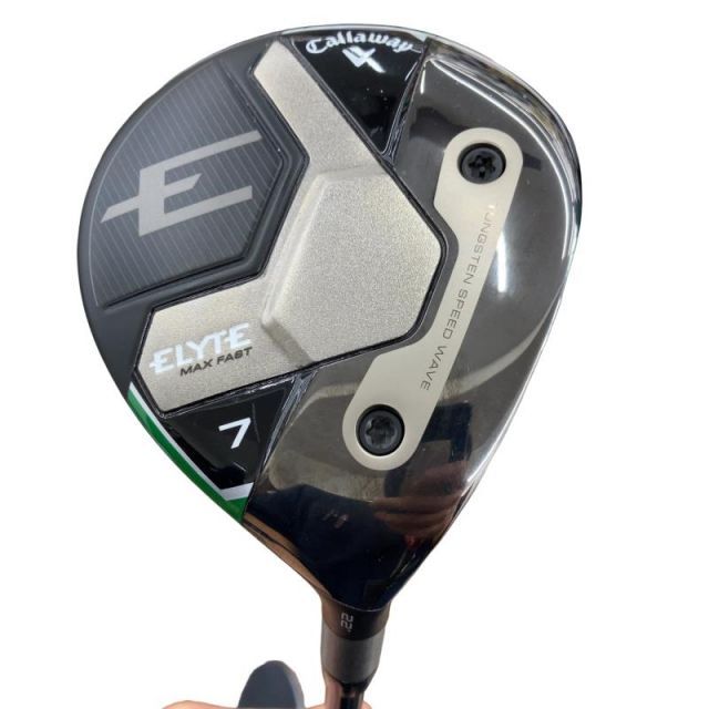 【中古】 キャロウェイ ELYTE MAX FAST 7W フェアウェイウッド FW LIN-Q GREEN 40 for CW(ELYTE FW) (フレックスSR) メンズ 男性用 右利き 右用 Bランク ゴルフクラブ