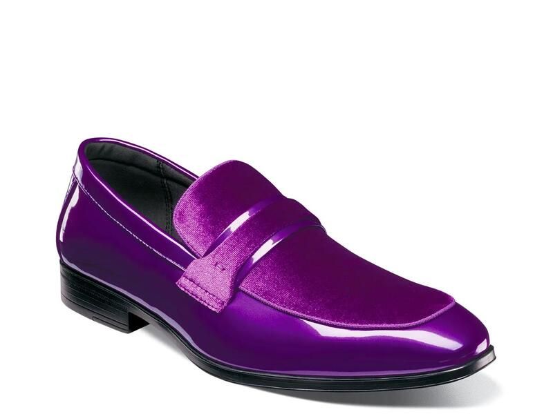 ステイシーアダムス メンズ シューズ スリッポン・ローファー Stacy AdamsSpratley Loafer Purple パープル