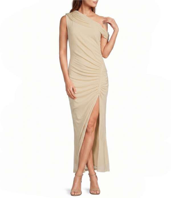 エリアット レディース トップス ワンピース ワンショルダー マキシ ELLIATT OneShoulder Maxi Dress Butter Yellow イエロー