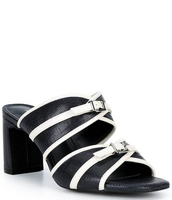 アレックスマリー レディース シューズ サンダル カラーブロック レザー Alex Mariellodiembossed Leather Colorblock Buckle Slide Sandals