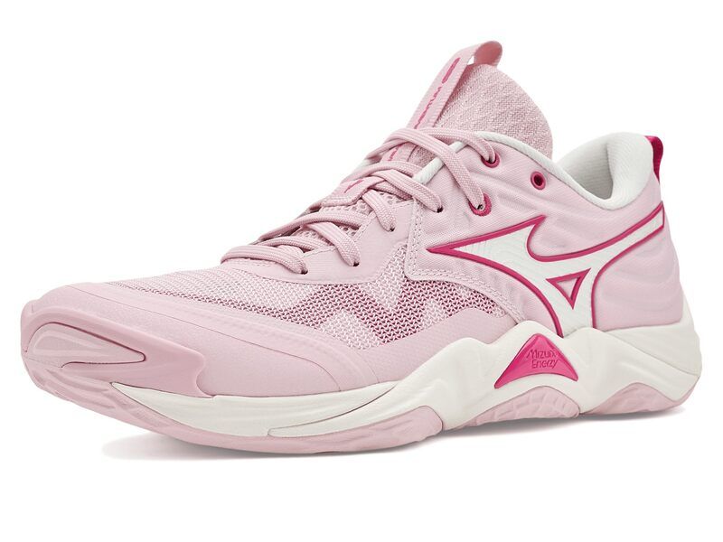 ミズノ レディース シューズ スニーカー Mizuno Wave Momentum 4 Elite Pinkesque