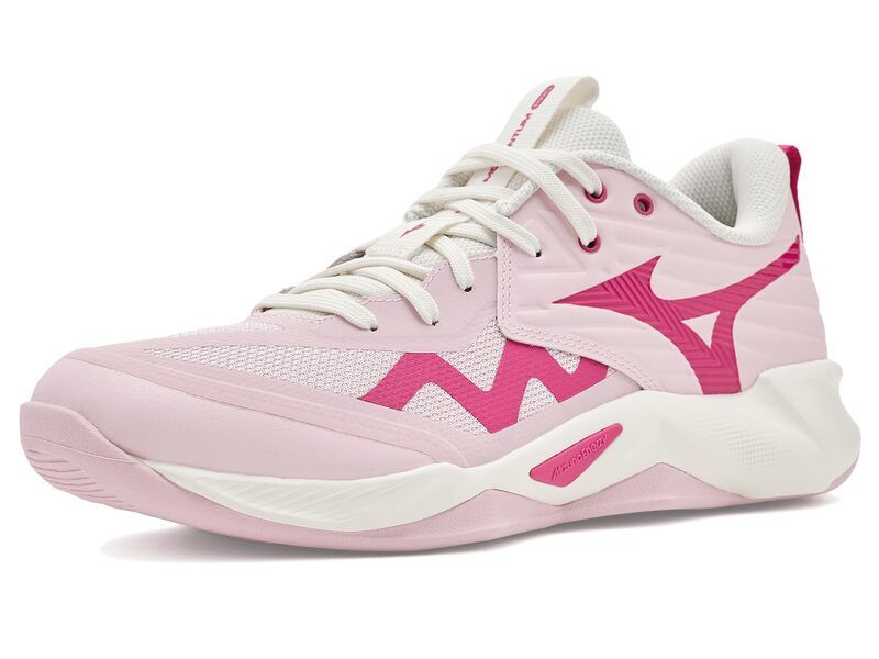 ミズノ レディース シューズ スニーカー Mizuno Wave Momentum 4 Pro Pinkesque