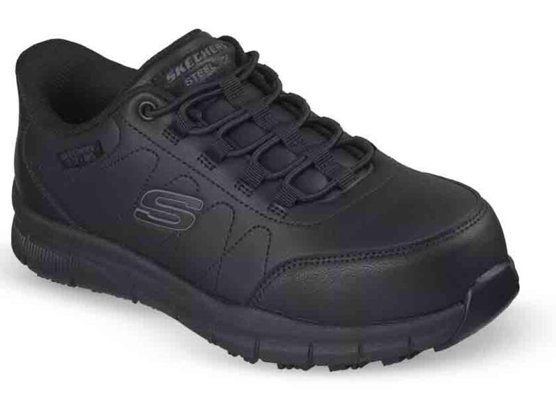 スケッチャーズ レディース シューズ スニーカー Skechers Work Nampalloy Safety Toe SlipOn Black ブラック