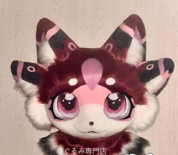狼　犬　猫　着ぐるみ ヘッド全頭　ヘッド ケモノ ファースーツ ぬいぐるみ コスプレ コスチューム Kurumi 一点物 D26