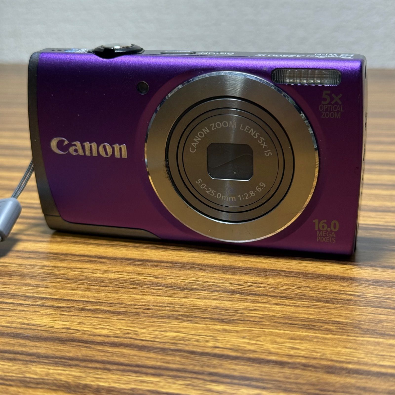 動作未確認】キャノン PowerShot A3500 IS パープル 本体 - メルカリ
