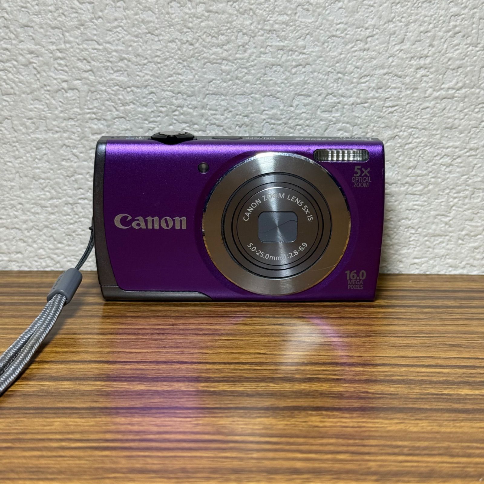 【動作未確認】キャノン PowerShot A3500 IS パープル 本体