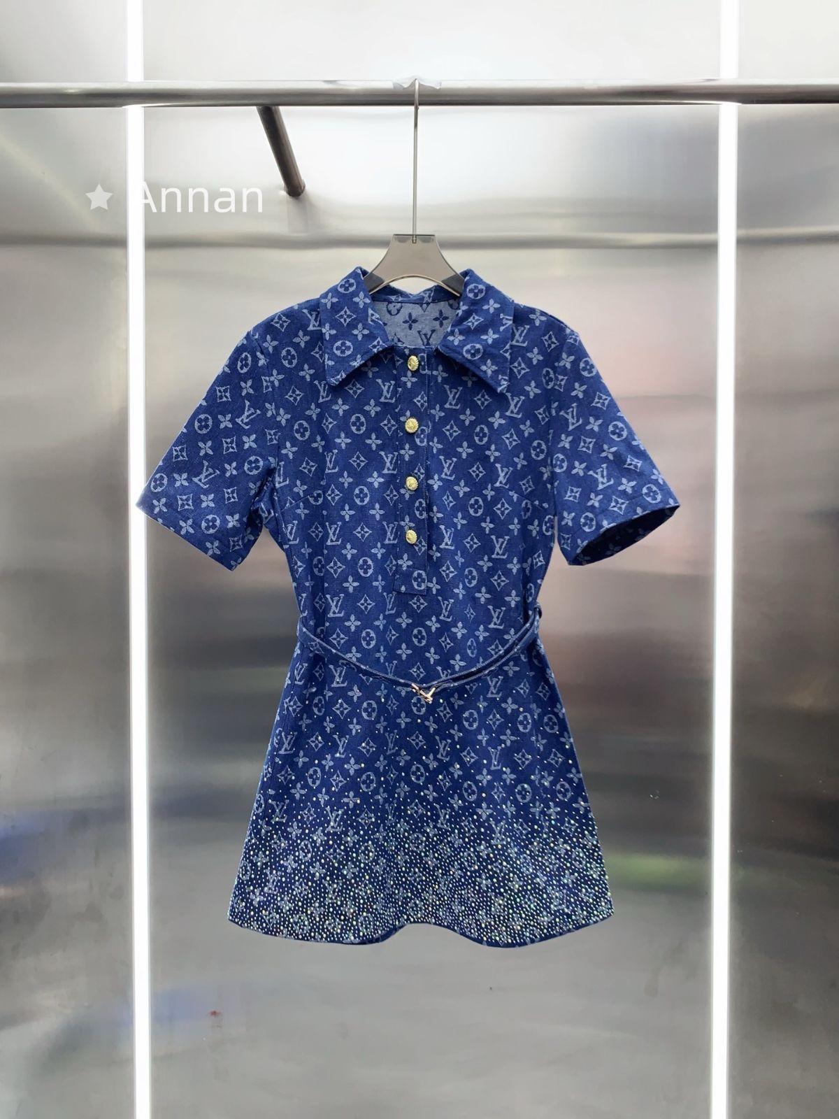 【超極上美品】 美品 新品 LV LOUIS VUITTON ルイヴィトン ワンピース レディース