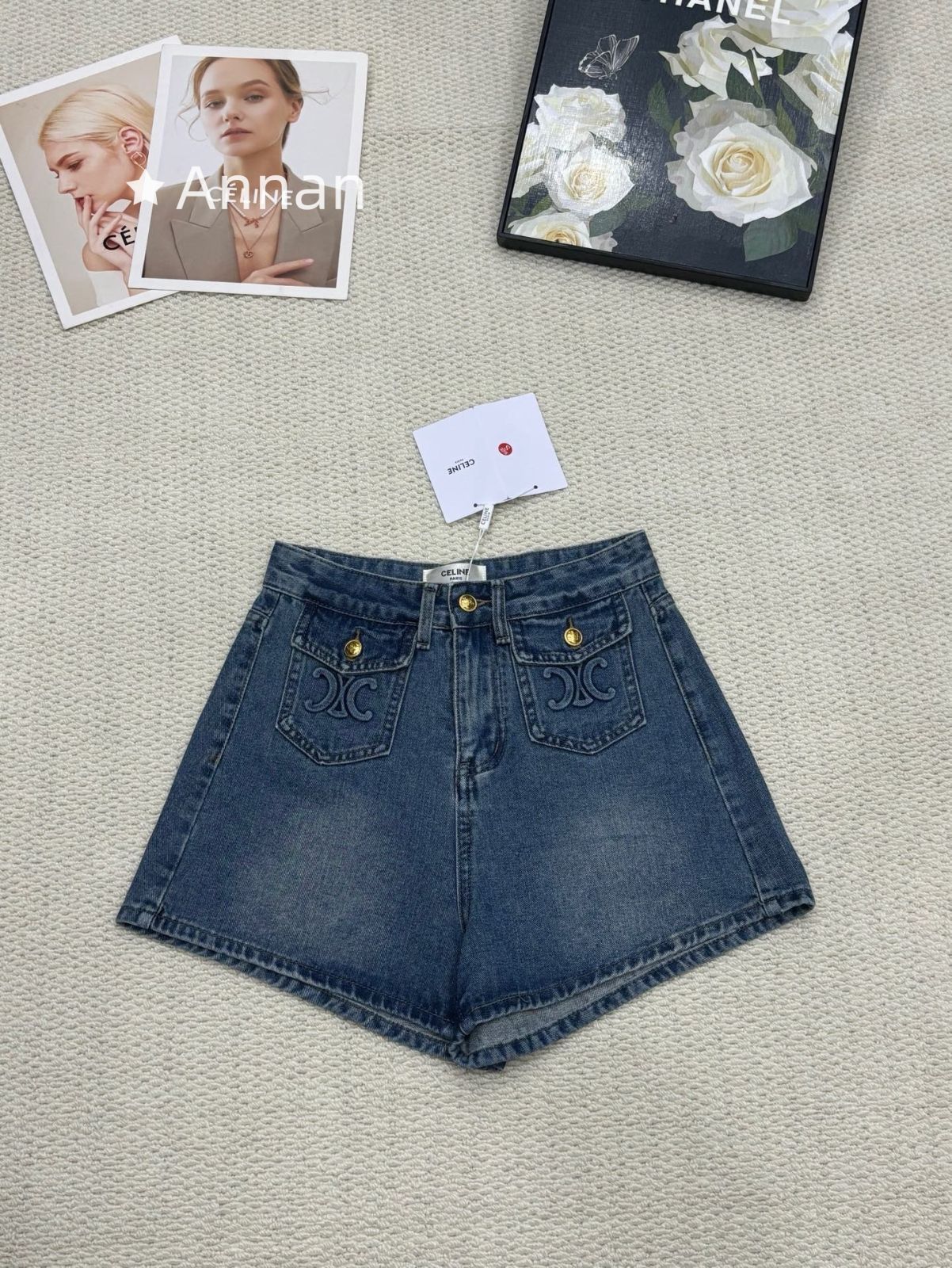 送料込☆送料込☆ 新品 CELINE セリーヌ ショートパンツ ハーフパンツ レディース
