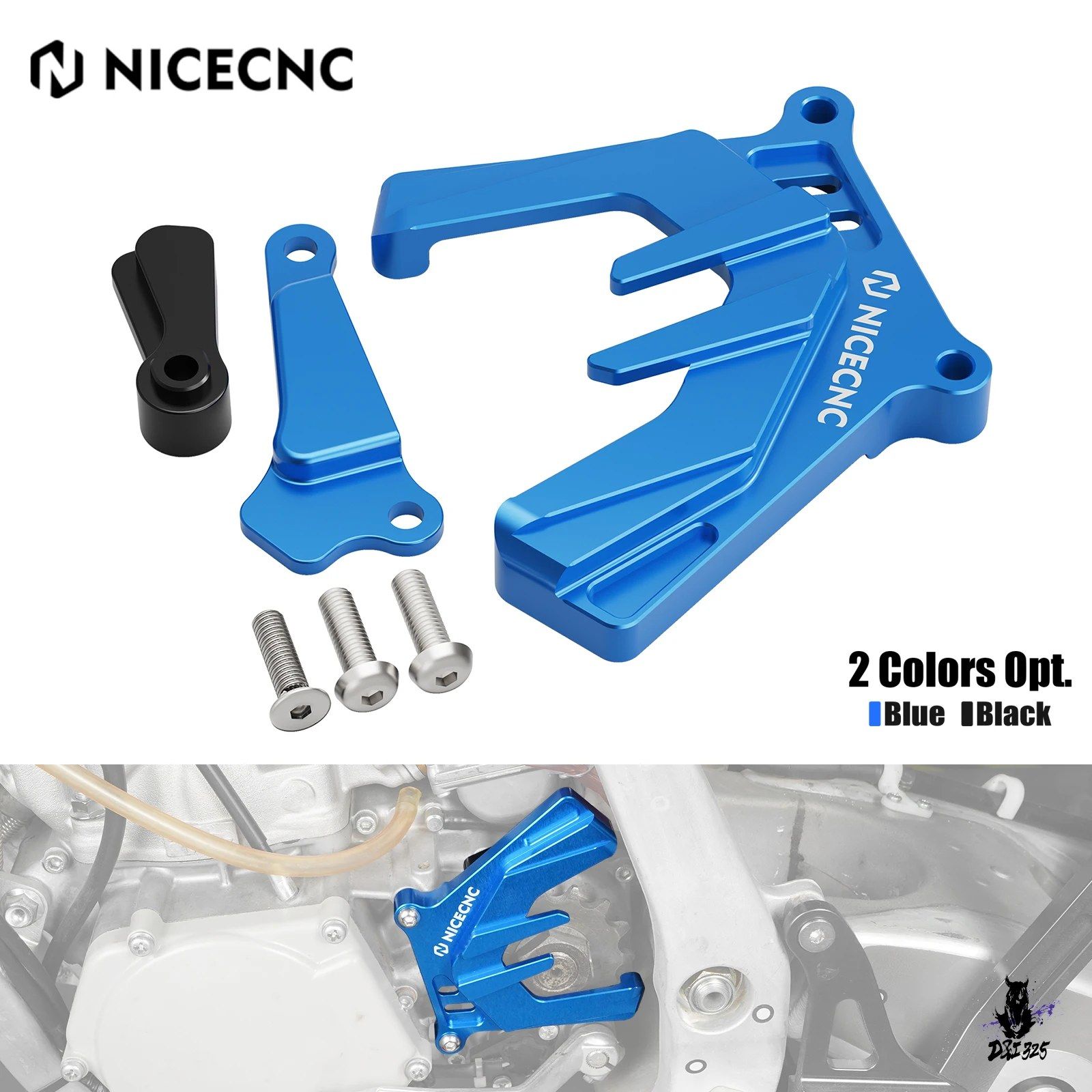 ヤマハ YZ250 2000-2024 用 NICECNC スプロケットカバー エンジンケースガード