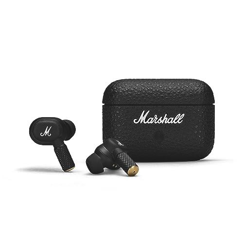 Marshall ノイズキャンセリング完全ワイヤレスイヤホン Motif ? A.N.C. ブラック 連続再生30時間/Qi充電対応/通話対応 【国内正規品】ｍａ