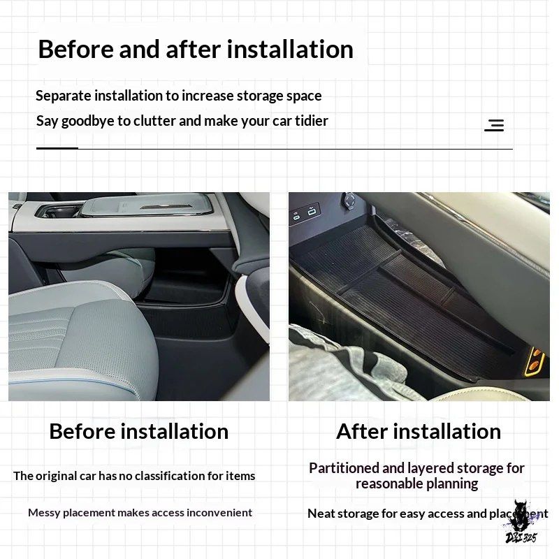 ランティ ジーイン センターコンソール下収納ボックス 車用品