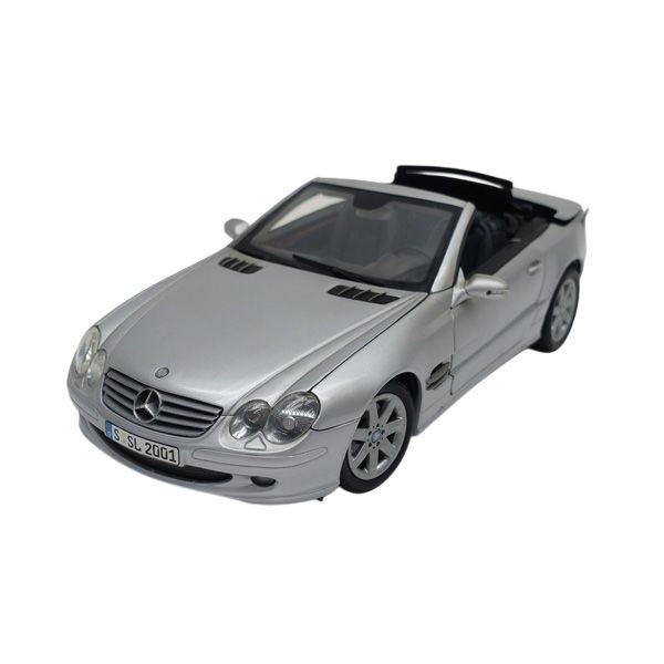 MINICHAMPS / ミニチャンプス ◆1：18 mercedes benz メルセデス・ベンツ SL シルバーカラー 中古品 趣味雑貨【中古】