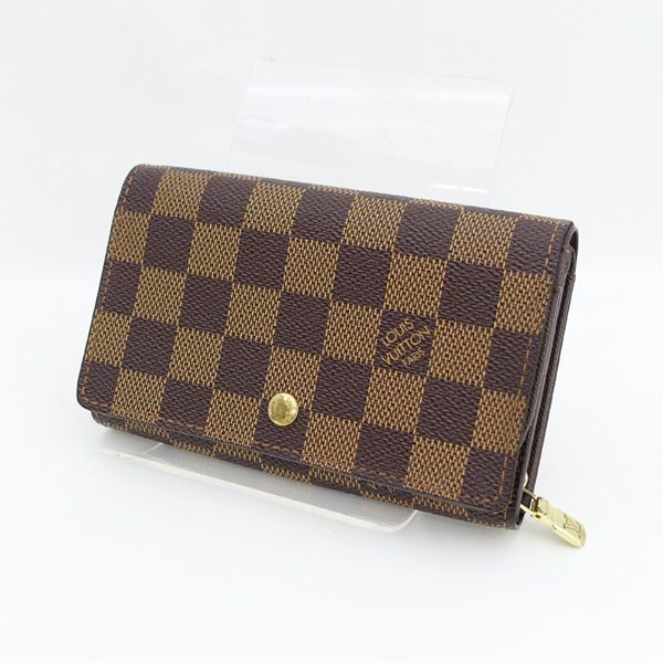 ルイヴィトン　ポルトフォイユトレゾール　ダミエ　折り財布　N61736 箱 LOUIS VUITTON / ルイヴィトン ◇ポルトフォイユ トレゾール L字