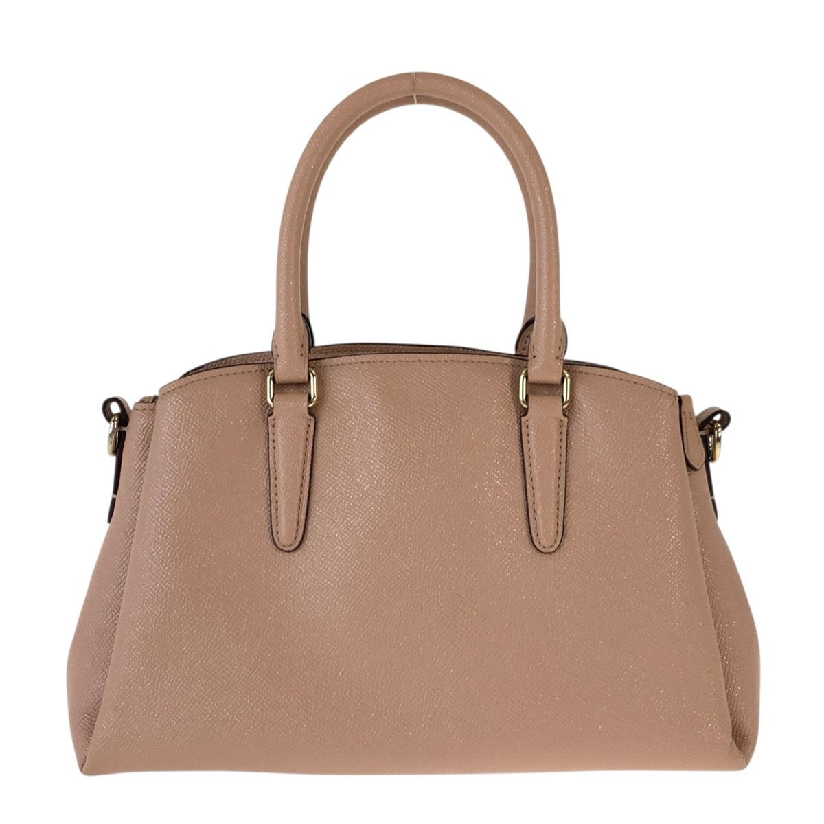 COACH コーチ ベージュ ピンクベージュ PVC ハンドバッグ ショルダー